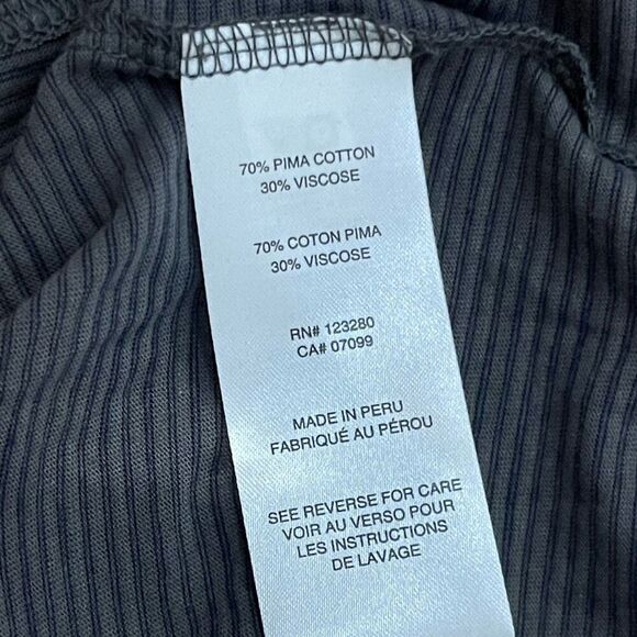 TRAVIS MATHEW Cloud Tee Shirt Size Small Gray Striped NEW V-Neck Casual Golf - Picture 7 of 8